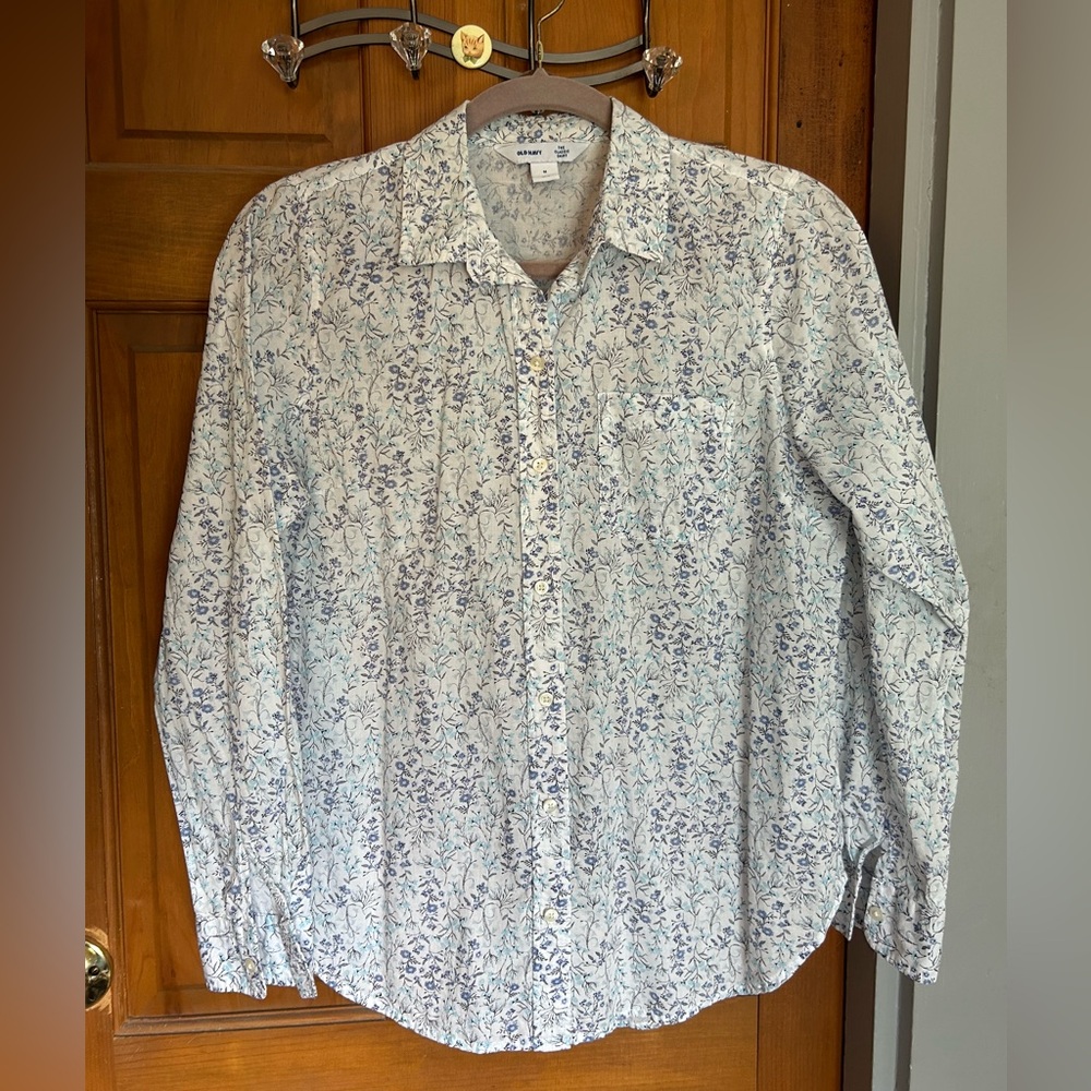 Floral Button Down LS Shirt